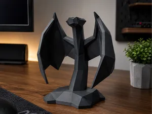 Folded Dragon Wings Headphone Stand