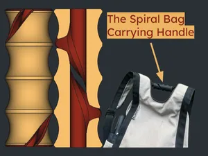 The Spiral Bag Carrying Handle
