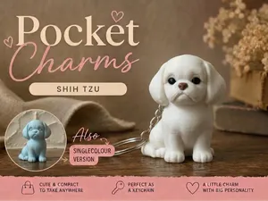 Shih Tzu Keychain Pocket Charms