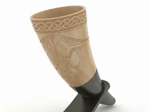 Viking Drinking Horn Cup With hole for Necklace