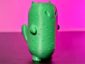 Cute Big Dill Pickle Cat (No Supports / No AI)