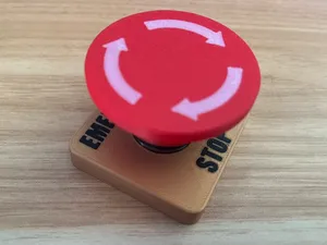 [Rotating] Panic / Emergency Stop Button fidget 