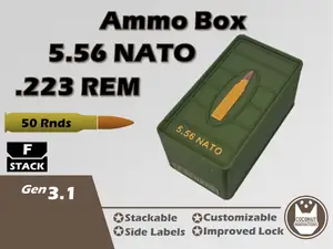 Ammo Storage Box 5.56 / 0.223 Remington 50 Rounds