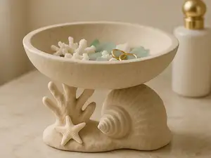 Coastal Vanity Bowl - Sculptural Decorative Bowl