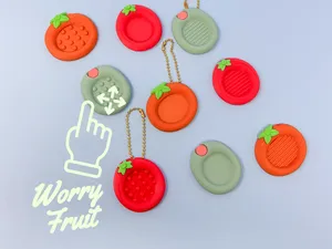 Worry Fruit Stones Fidget Set – Textured Tactile