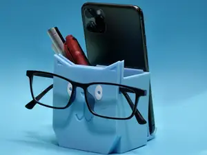 Cute cat multi-function pen holder