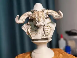 蒸汽朋克公牛胸像Steampunk bull bust