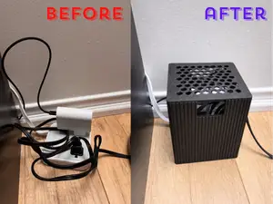 Parametric Power Strip Cable Management Box