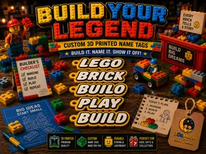 3D-модели шестеренок и деталей LEGO в G-коде