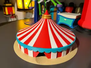Circus Big Top Tent - HO Train Scale 1:87