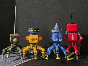 Poseable Totebots From Scrap Mechanic