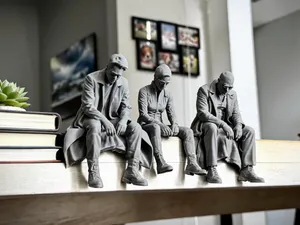 Sad Matrix Ledge Sitters- Neo, Trinity & Morpheus!