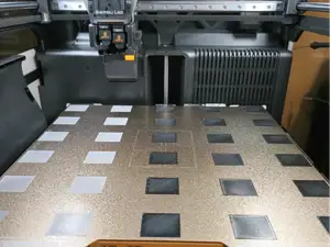 H2D 350mm Full bed Dual Nozzle 1st Layer Bed Test
