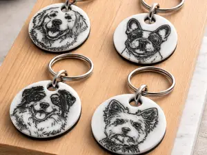 Dog keychain