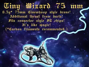 Tiny Wizard 75 mm Cinewhoop Style Drone Frame