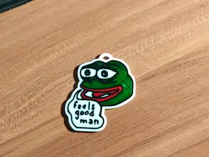 Pepe The Frog, Feels good man keychain