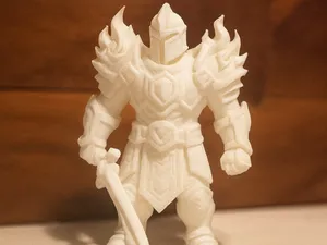 Knight of Flames — Armored Warrior Figurine