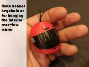 Moto Helmet Keychain