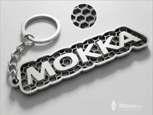 Mokka logo keychain