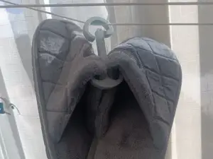 percha secar zapatos en tendedero