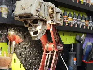 Industrial Gothic Desk Lamp(Warhammer40k Inspired)