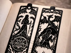 Fourth Wing–Inspired Fantasy Bookmarks Set