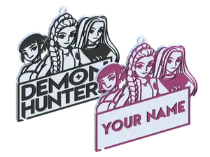 Customizable K-Pop Warriors Keychain