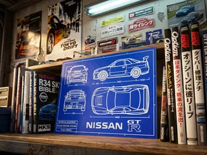 Nissan Skyline GT-R R34 Blueprint