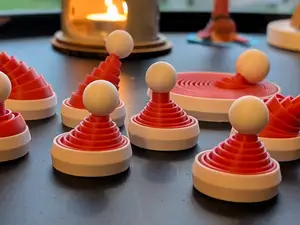 Collapsable fidget Santa's hat