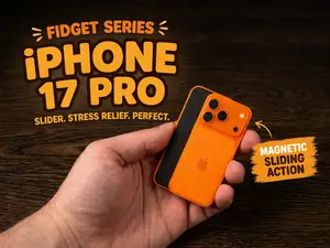 iPhone 17 Pro Fidget Slider - Magnetic Toy