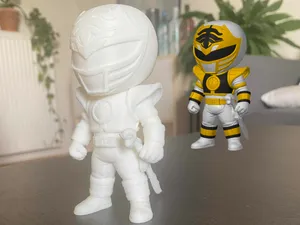 White Power Ranger Chibi Style