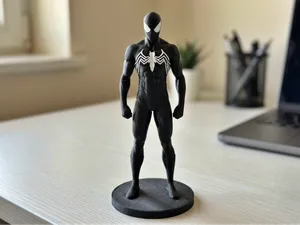 Black Symbiote Spiderman Hero Figure