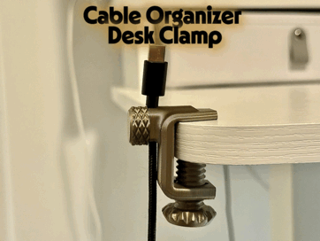 1-Port Cable Organizer Desk Clamp