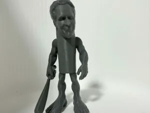 Wooden Epstein with Bat – Cursed Bus Stop Figure