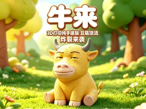 牛来【丑萌顶流】【3D打印纯手搓】