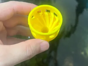 鱼缸旋转除油膜花篮浮头