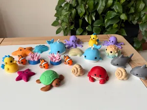 Sea animals - set