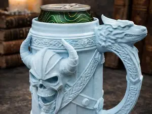 Viking Skull Tankard / Can Mug