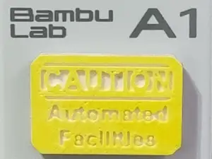 Caution sign - scrap mechanic