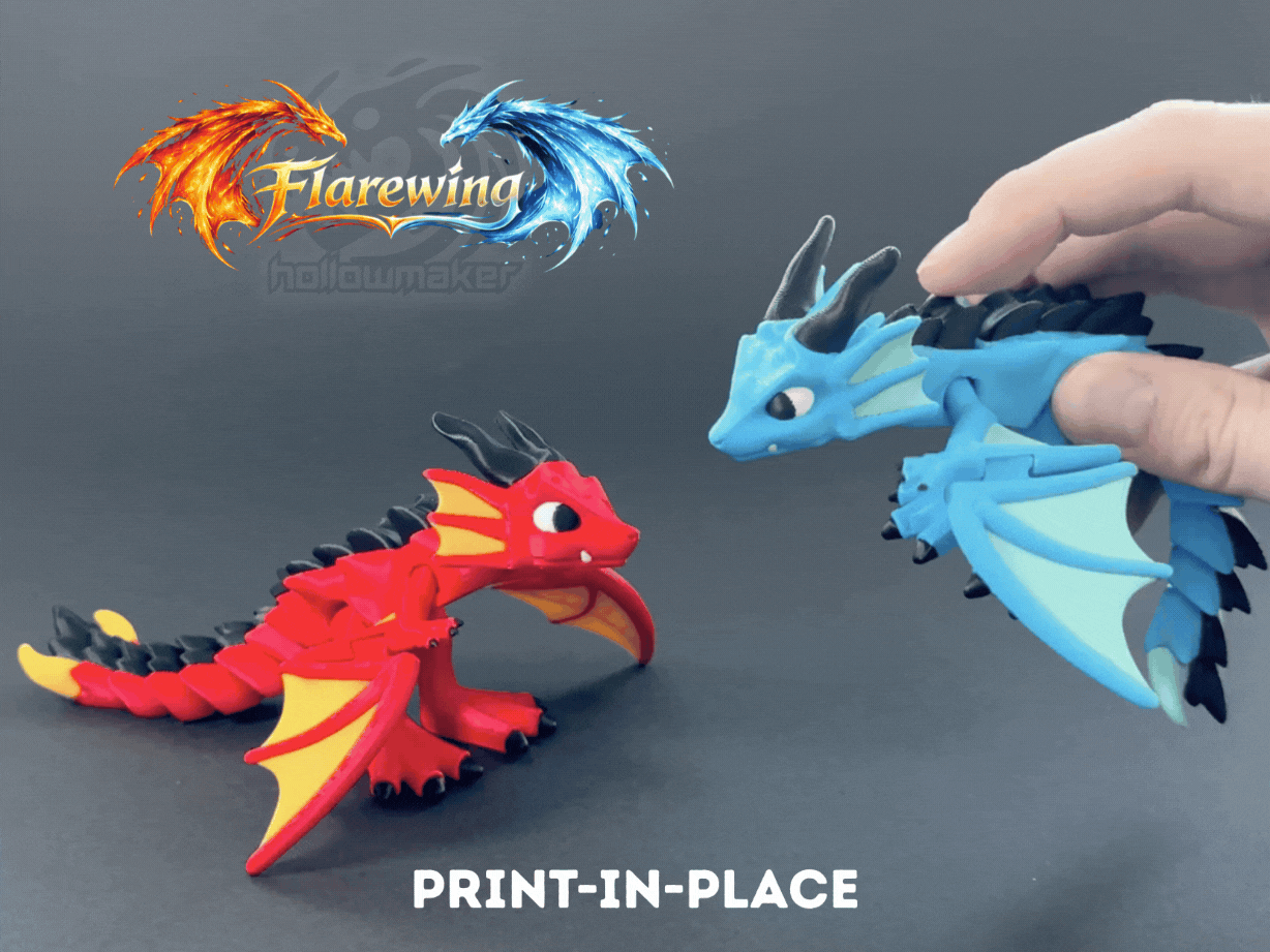 Flarewing - Flappy Print-In-Place Dragon