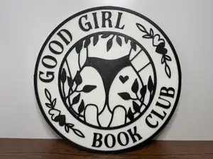 Good Girl Book Club Wall Sign