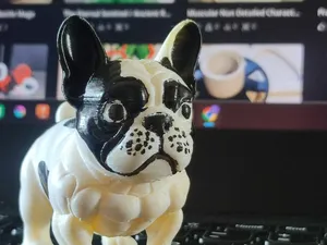 French Bulldog – Cute 3D Printed Figurine