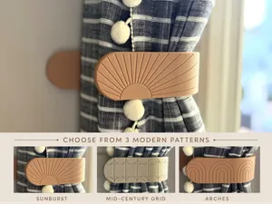 Modern Curtain Tiebacks | Mid-Century Designs