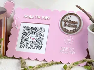 QR Payment & NFC Social Media Standee