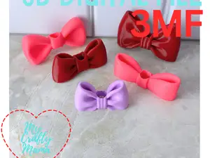 Bow Straw Toppers Set of 5 in 3 sizes