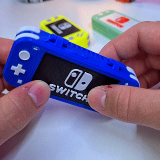 Switch gaming case with Switch Lite look