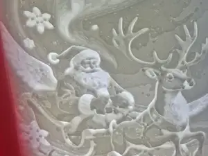 litografia babbo natale lamp