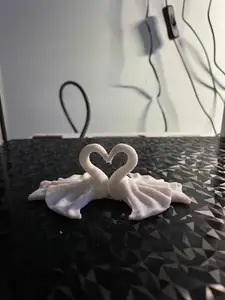Swan Towel Animal Keychain 