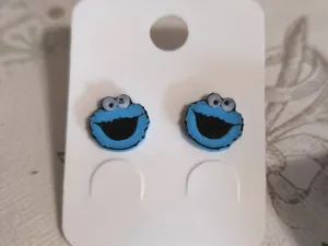 Pendientes de Boton Monstruo de las galletas