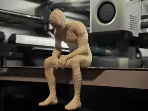 Sad Spiderman Sitting on a Ledge Figurine!